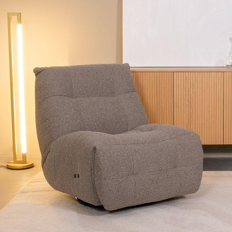 LABEL51- Fauteuil Relax and Recharge - Mushroom - Royal Boucle - Met Accu
