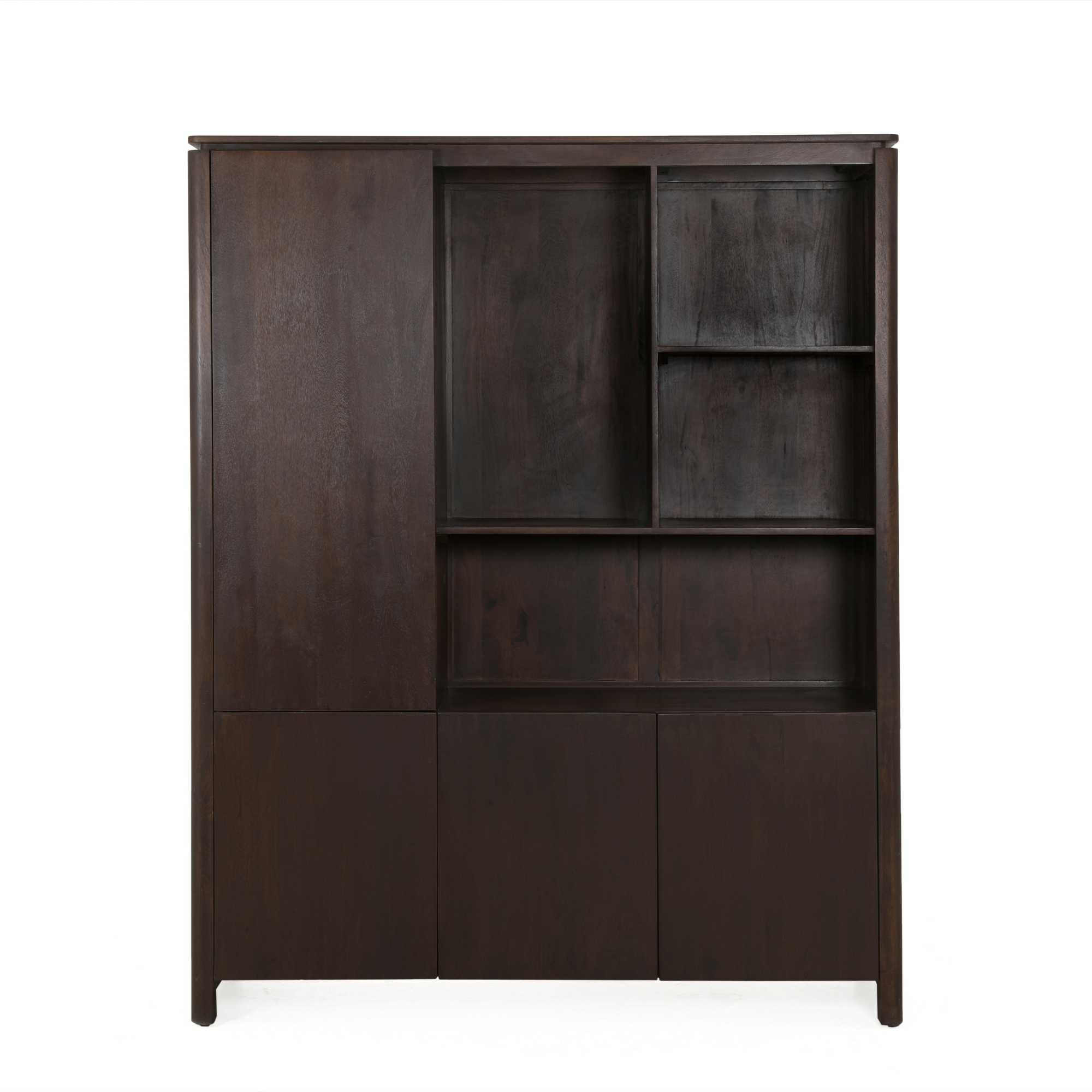 Starfurn - Vakkenkast XL Dallas Bruin Mangohout 160 cm