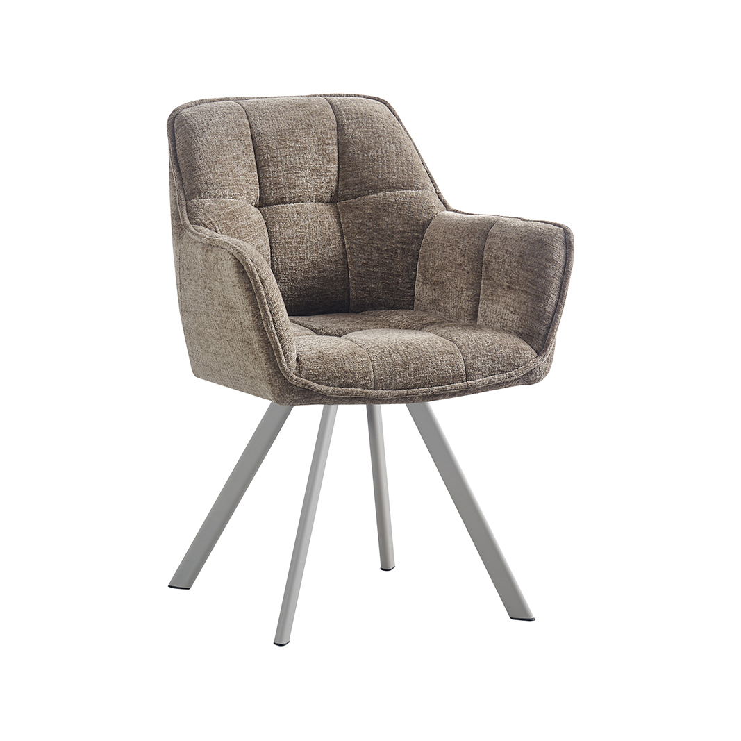 LABEL51- Eetkamerstoel Riley - Taupe - Geweven