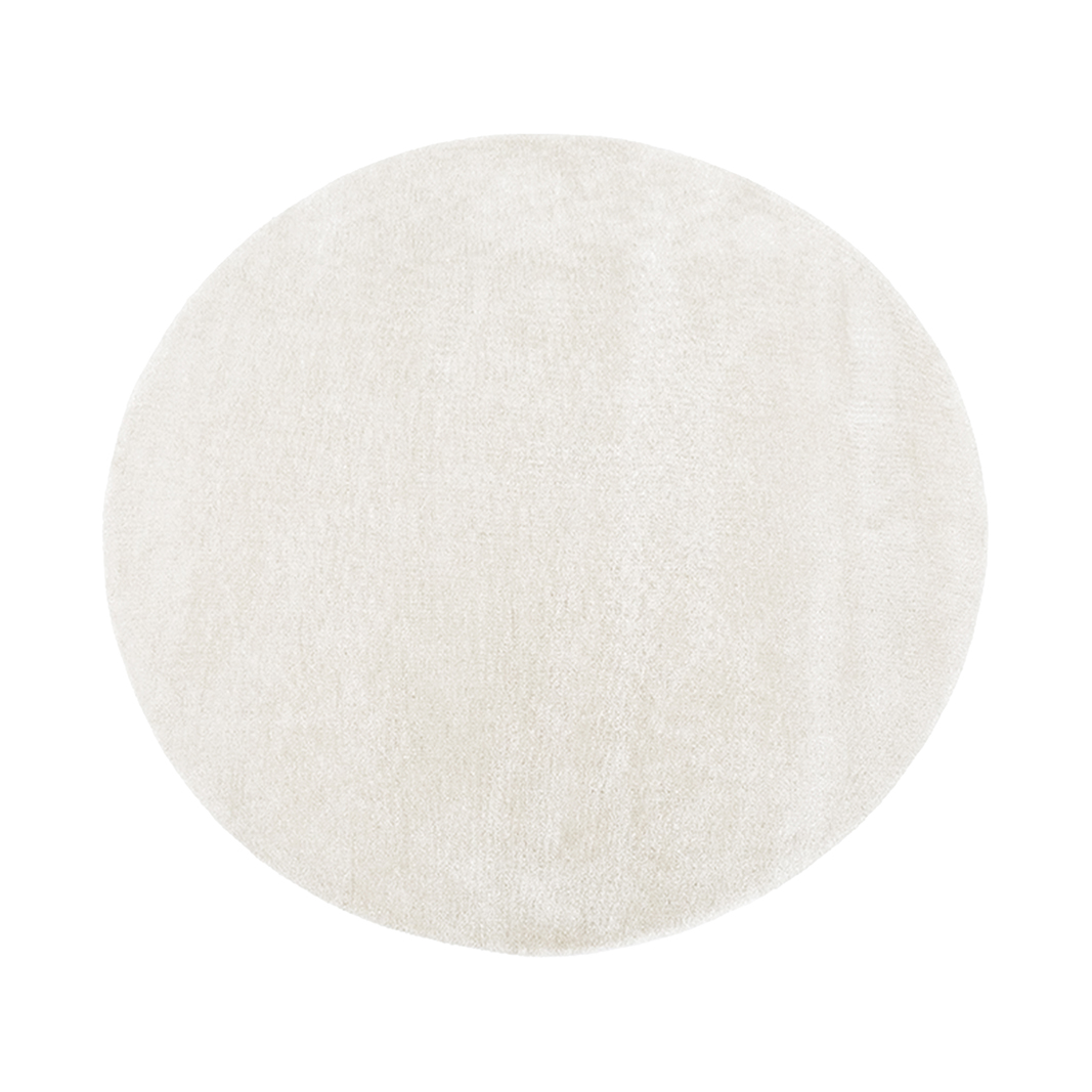 LABEL51- Vloerkleden Mila - Ivoor - Polyester - 150x150 cm - Rond