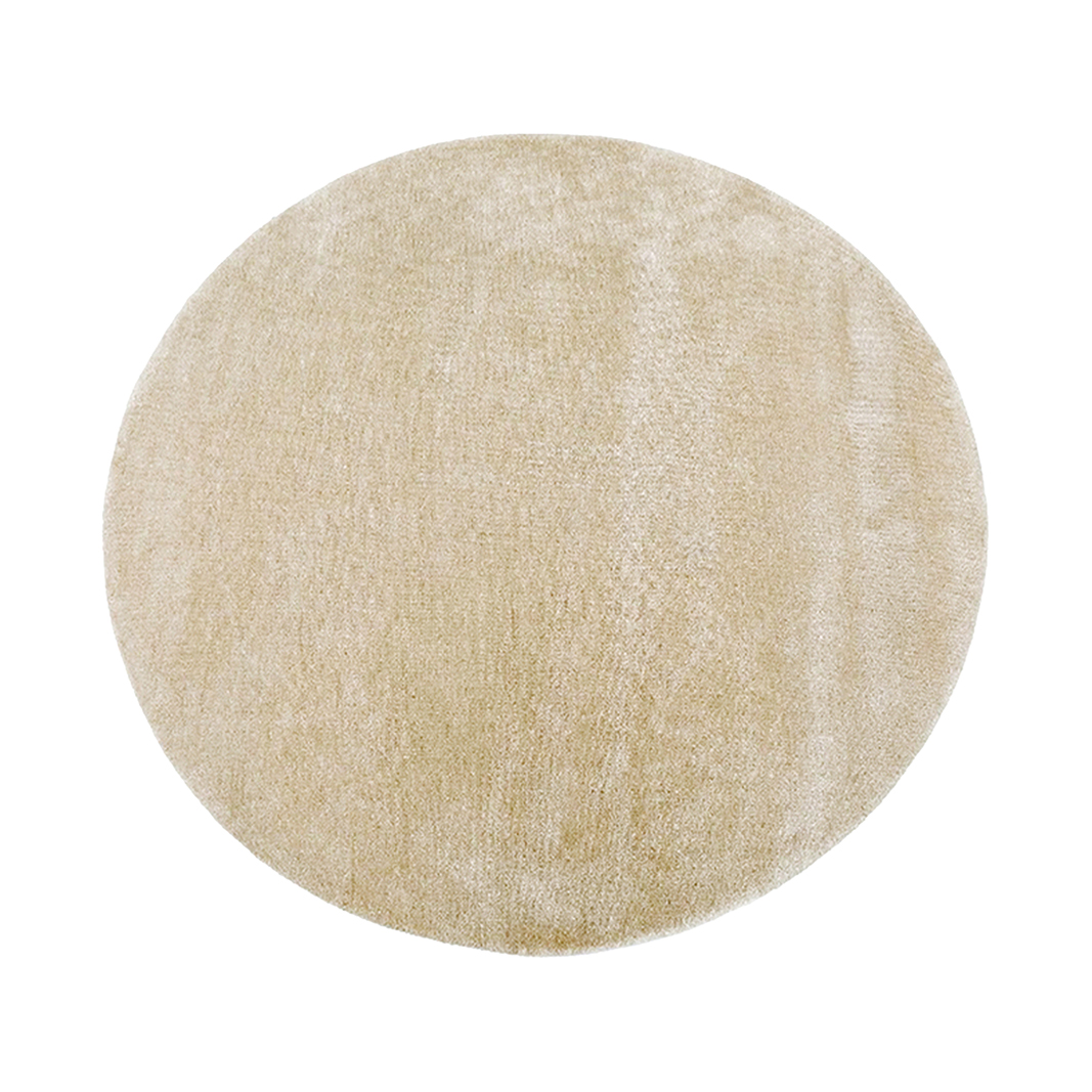 LABEL51- Vloerkleden Mila - Zand - Polyester - 150x150 cm - Rond