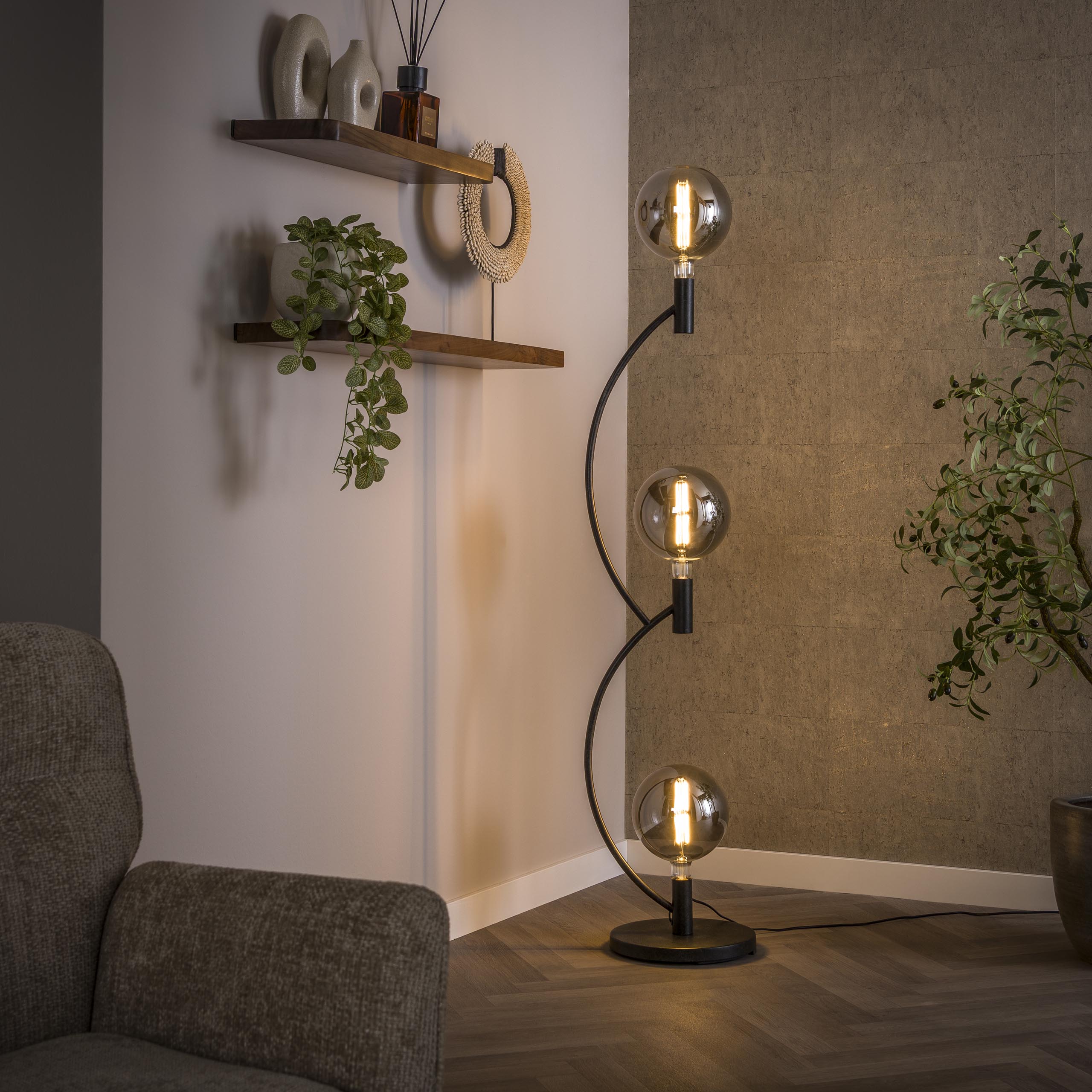RetoMeubel - Vloerlamp Arcus 3L