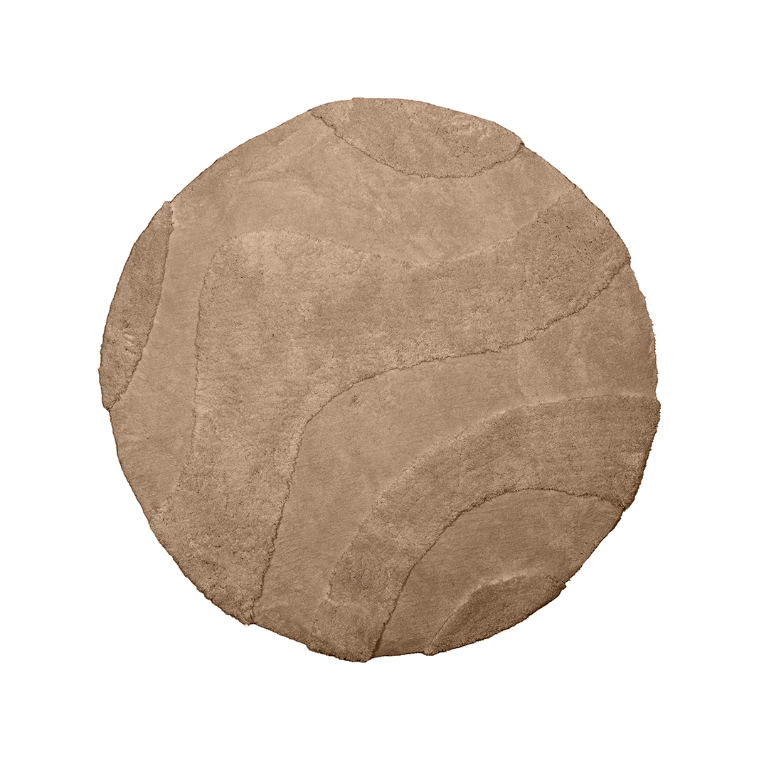 LABEL51- Vloerkleden Rima - Beige - Synthetisch - 200x200 cm - Rond