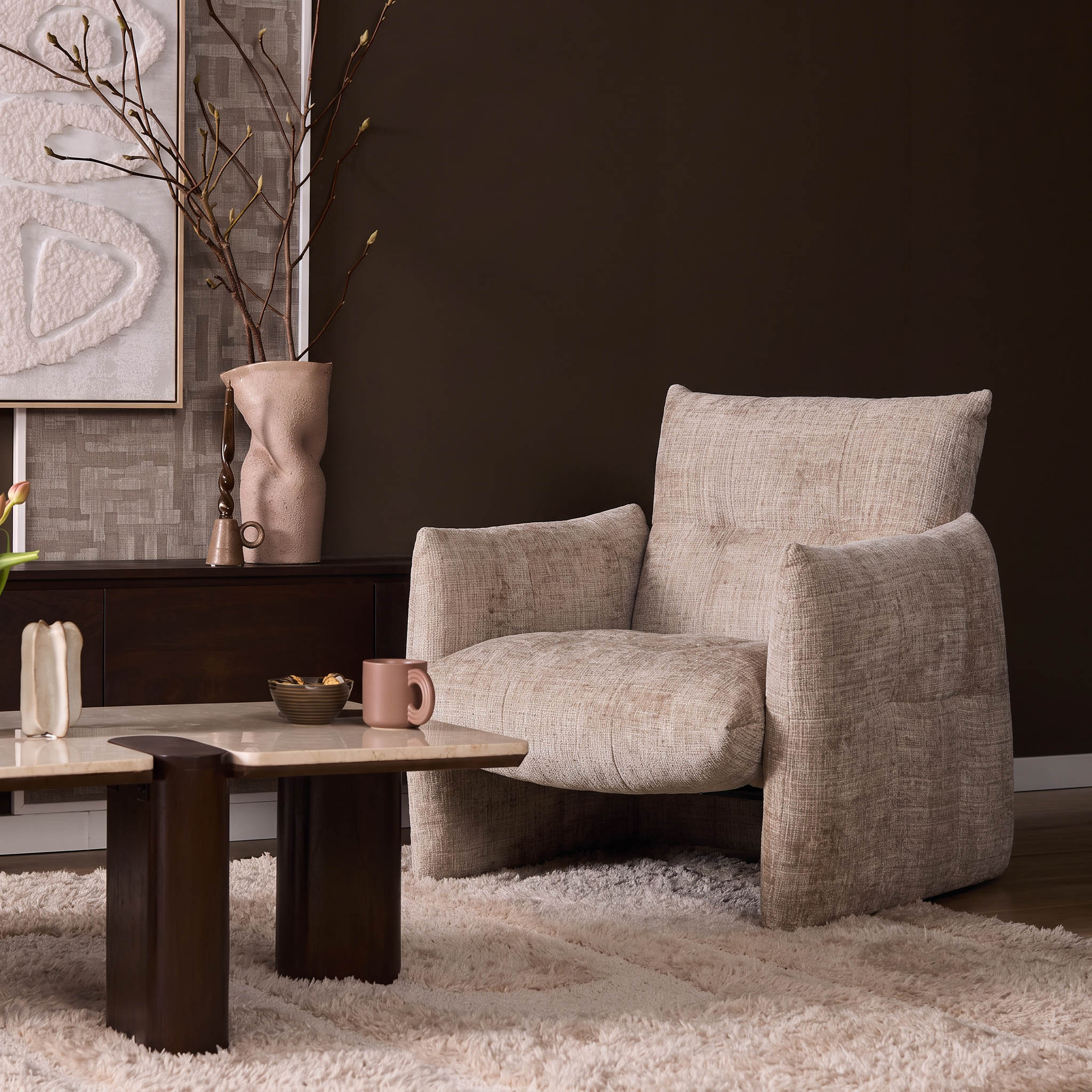 Starfurn - Fauteuil Lois Beige